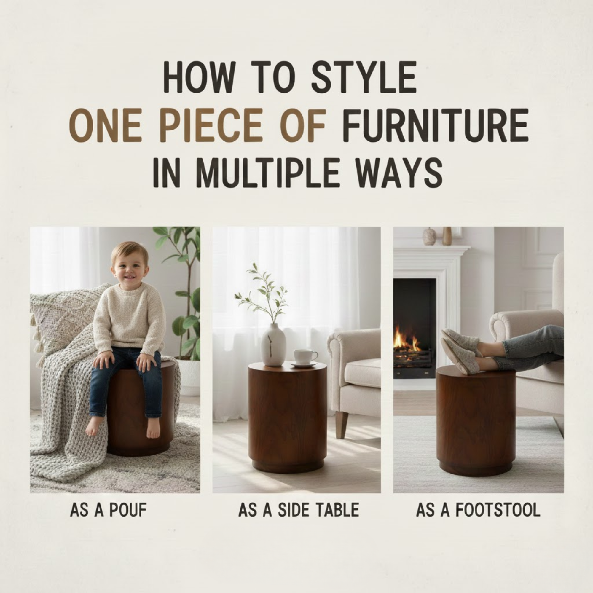 How to Style One Piece of Furniture in Multiple Ways?