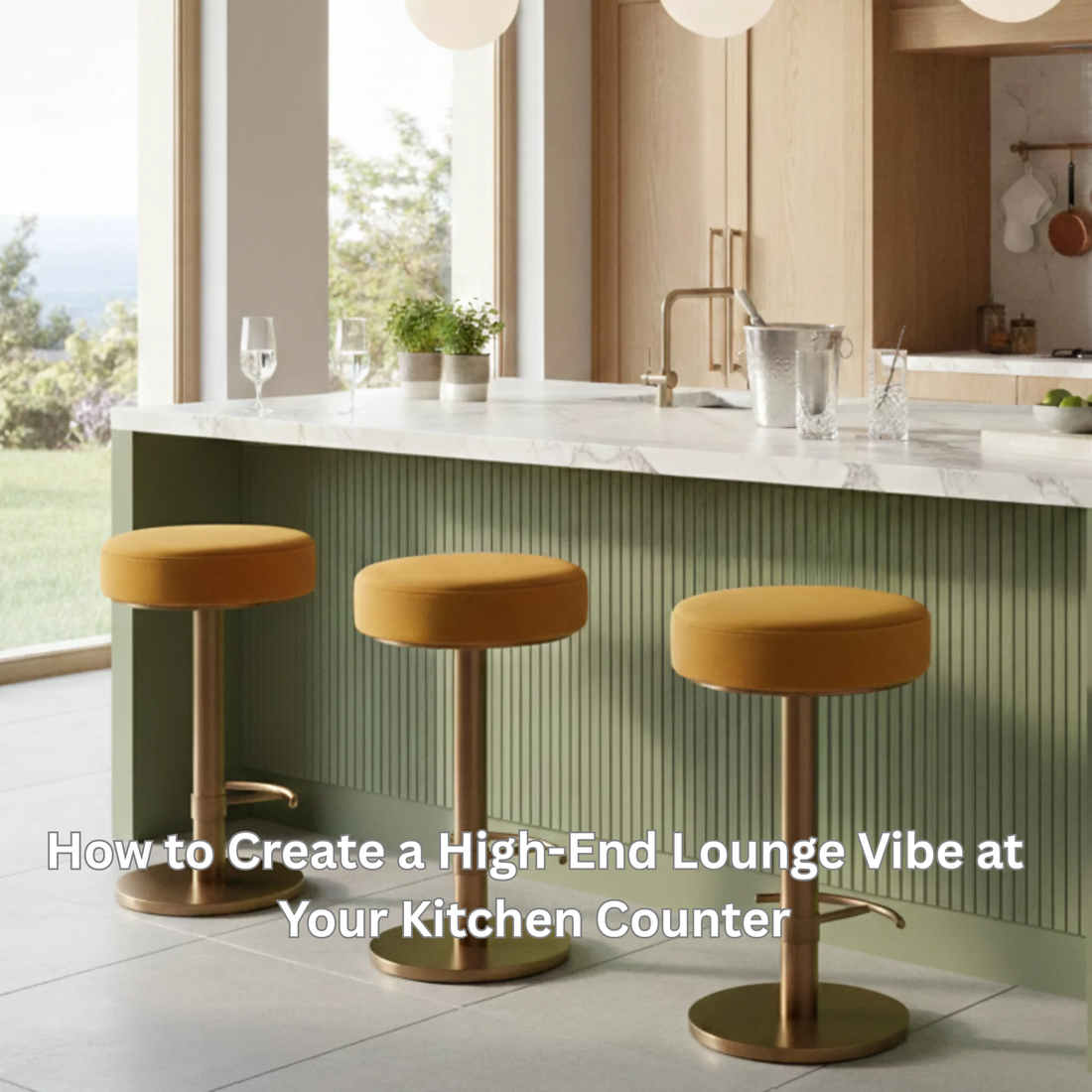 How to Create a High-End Lounge Vibe at Your Kitchen Counter