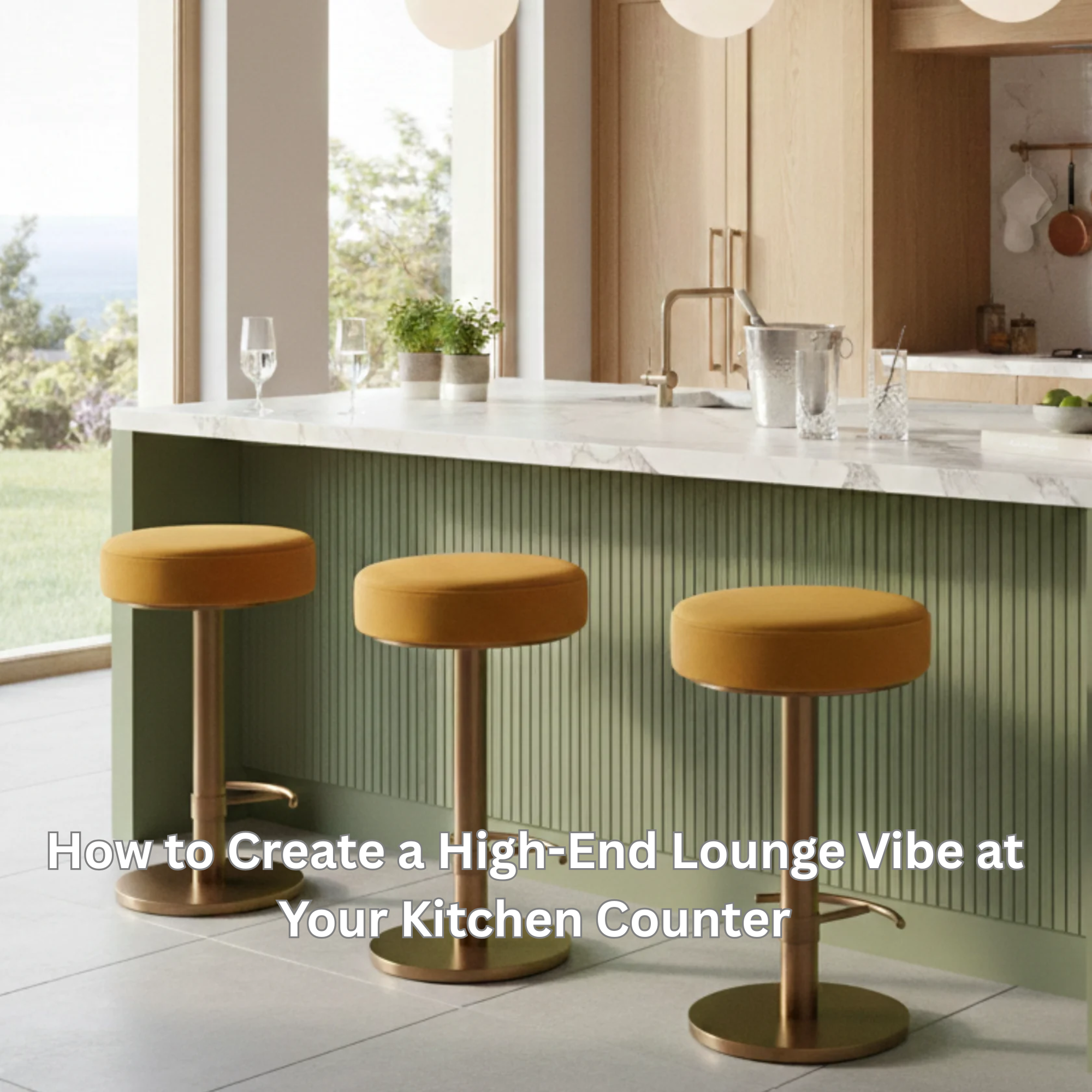 How to Create a High-End Lounge Vibe at Your Kitchen Counter