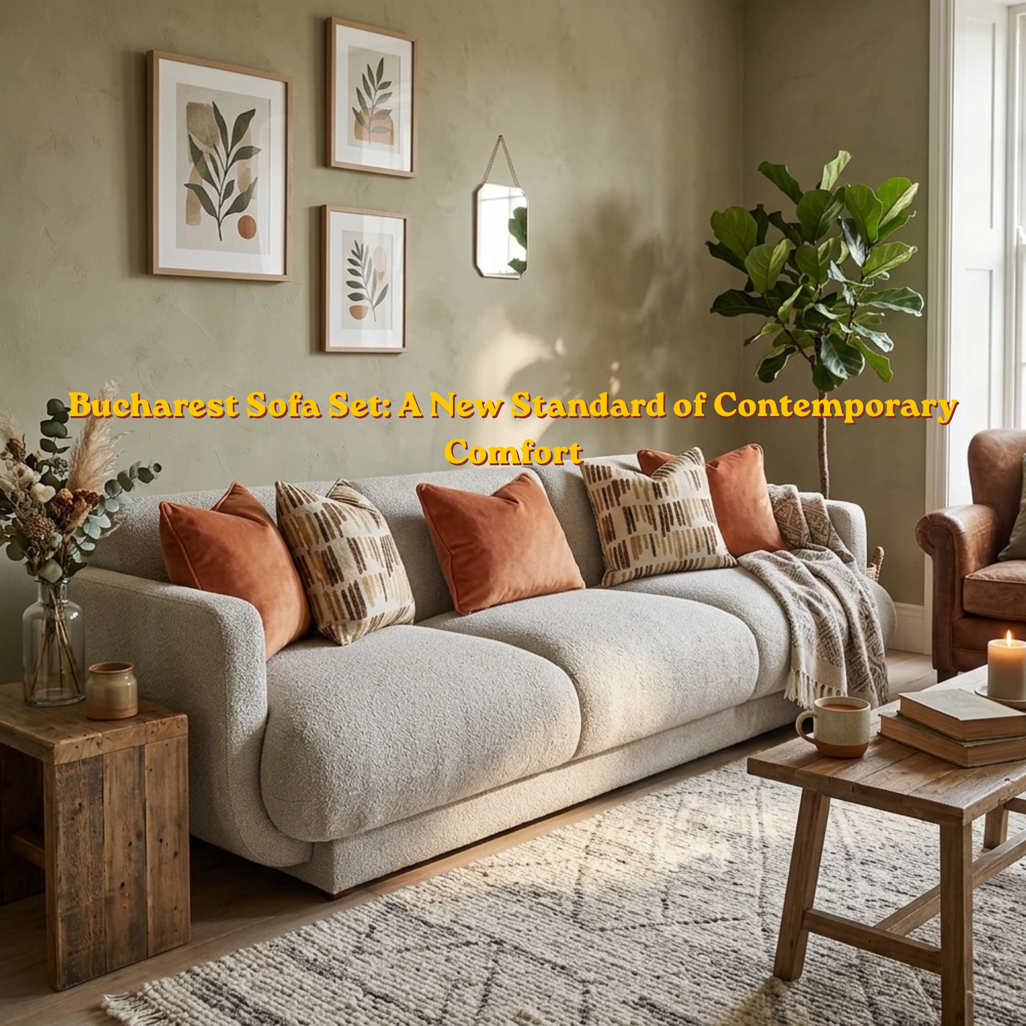 Bucharest Sofa Set: A New Standard of Contemporary Comfort