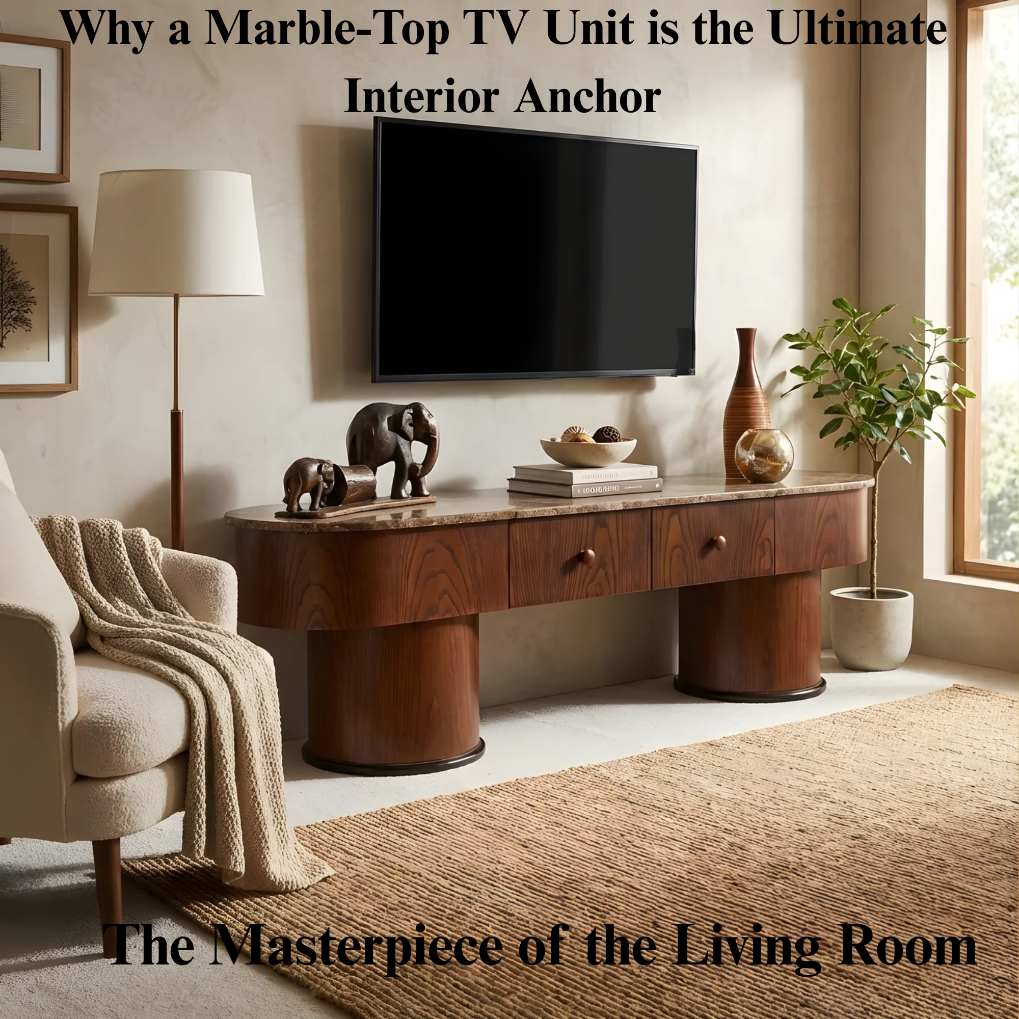 The Masterpiece of the Living Room: Why a Marble-Top TV Unit is the Ultimate Interior Anchor