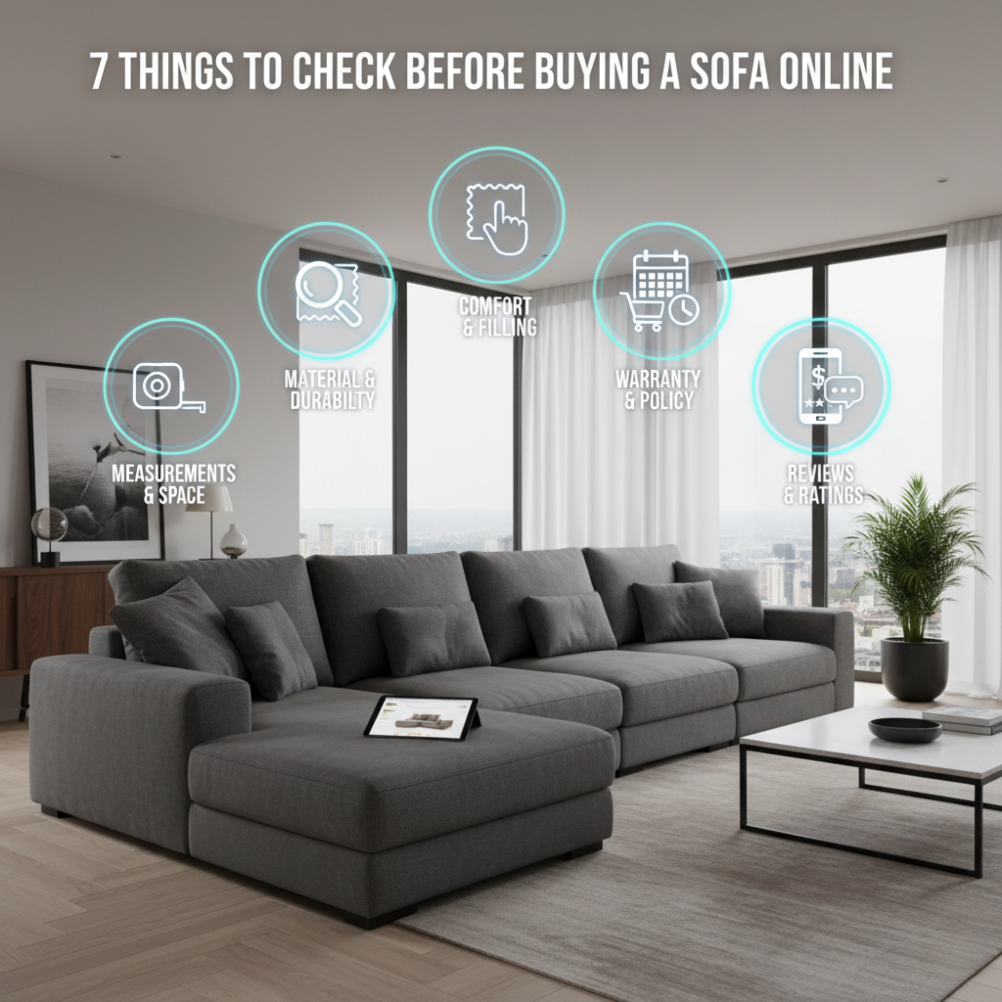 7 Things to Check Before Buying a Sofa Online