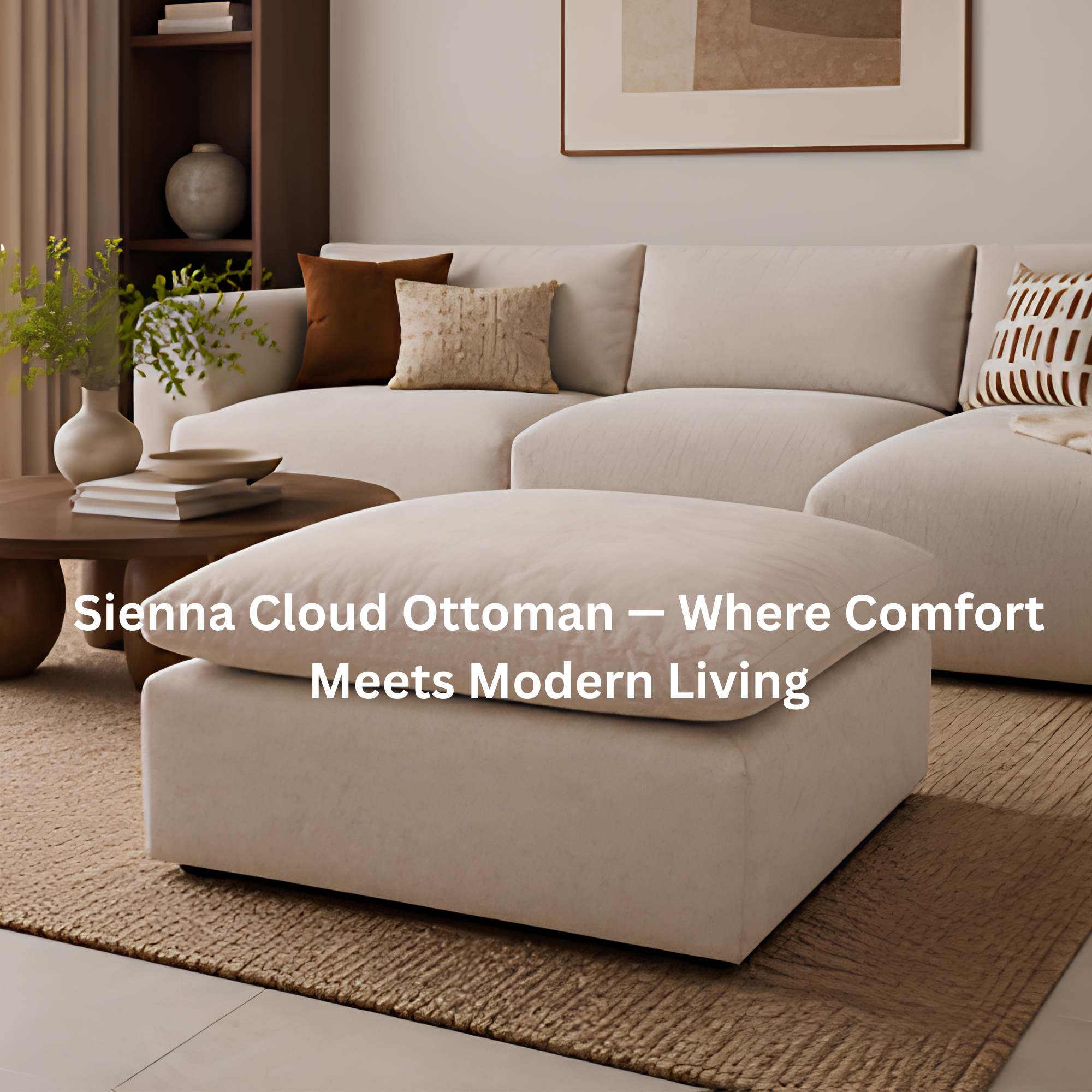 Sienna Cloud Ottoman - Where Comfort Meets Modern Living
