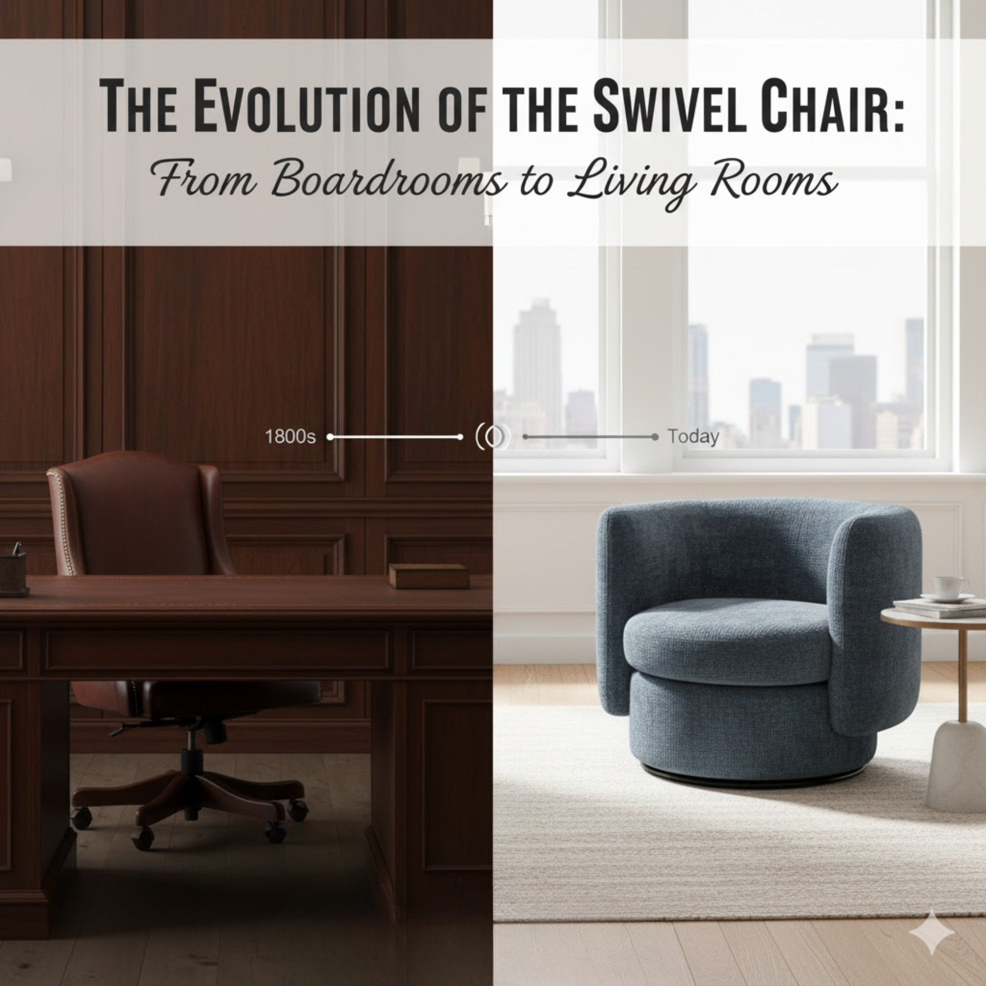 Paper Evolution Chair The Evolution of the Swivel Chair - From Boardrooms to Living Rooms