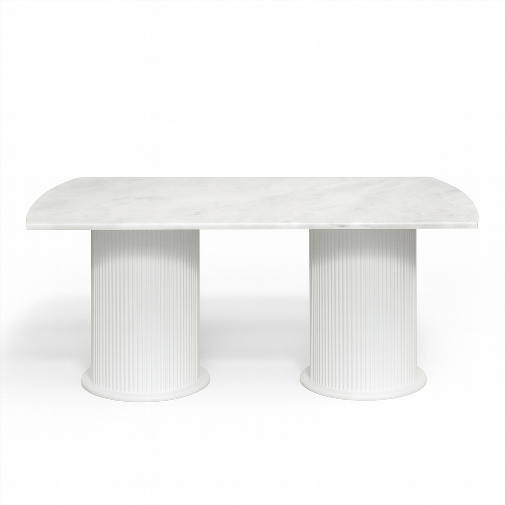 LARSON 6 SEATER MARBLE TABLE