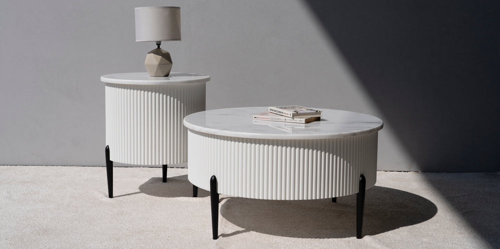LARSON MARBLE END TABLE