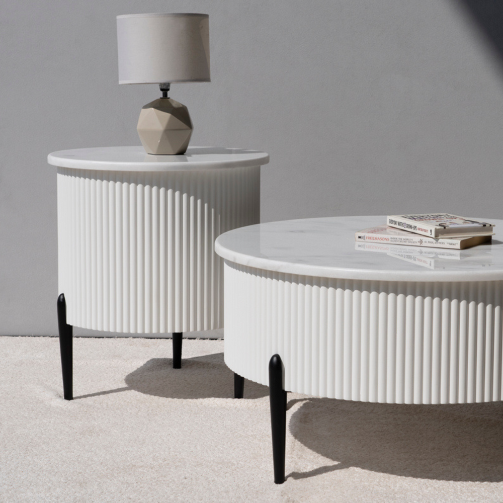 LARSON MARBLE END TABLE