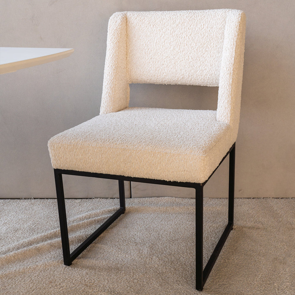 Dining Chair 1202 bouclé upholstered seating