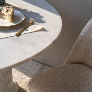 Larson Round Marble Dining Table Living Point AE