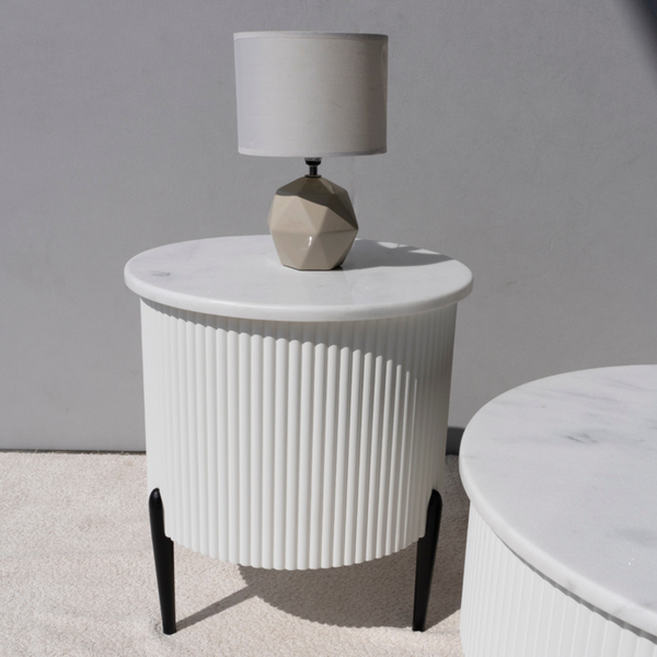 LARSON MARBLE END TABLE