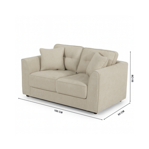 Aleena 2 Seater Sofa with Dimensions from Living point