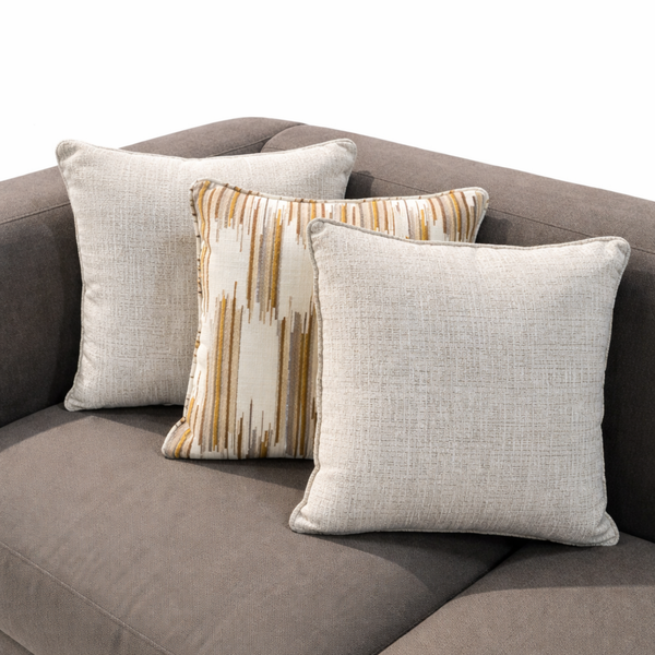 Amber Drift & Bronze Chenille Pillow Set Living Point