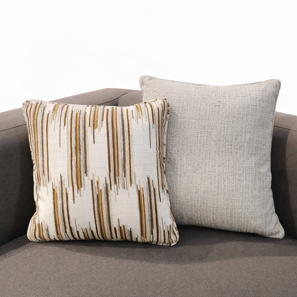Amber Drift & Bronze Chenille Pillow Set  of 2 Living Point