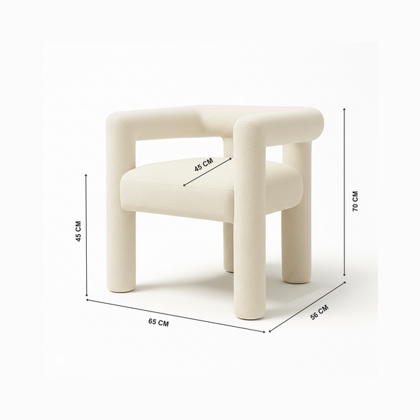 Amy Arm Chair With Measurment from Living point 