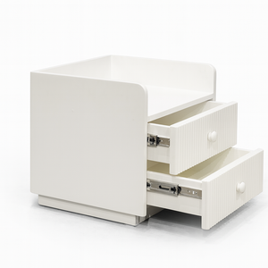 Anya Side Table Open Draw from Living point