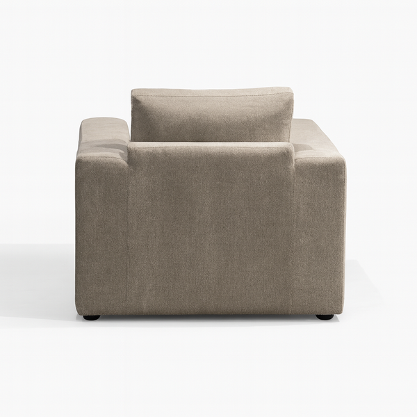 Atlas Single Seater Sofa Back Side View from Living point