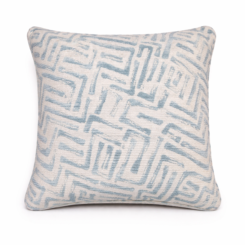 Azure Shell Weave Pillow from Living Point