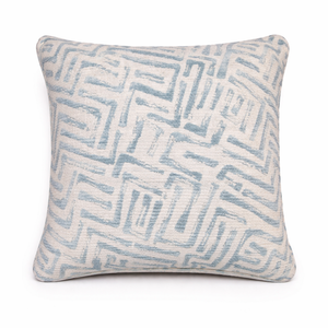 Azure Shell Weave Pillow from Living Point