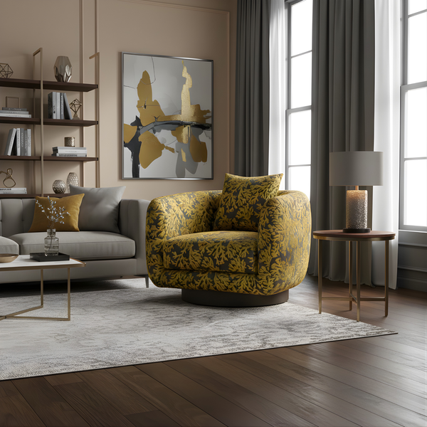 Barbera Swivel Chair Lifestyle Image from Living Point