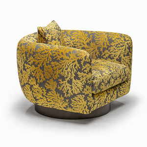 Barbera Swivel Chair Side View from Lviving point 