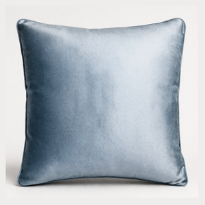 Blue Plain Velvet Pillow from Living point
