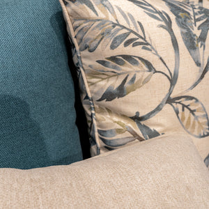 Breezy Leaf Wall Art & Decorative Pillows Close View 2 from Living point