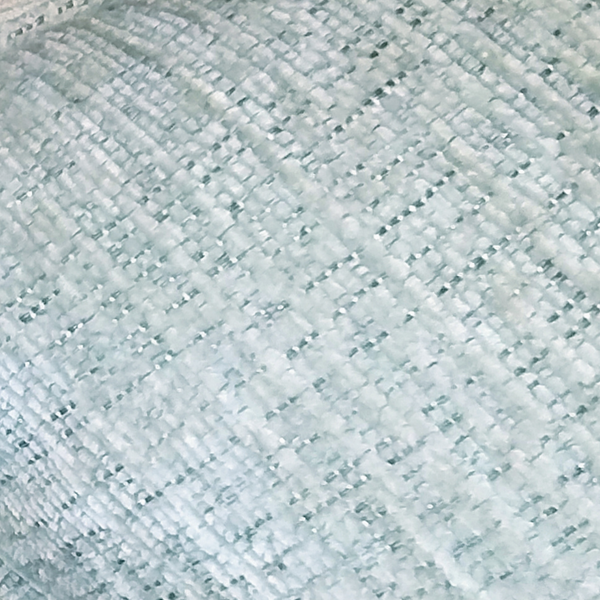 Bronze Chenille Pillow Fabric Close View from Living point