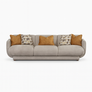 Bucharest 3 Seater Grey Sofa from Living point