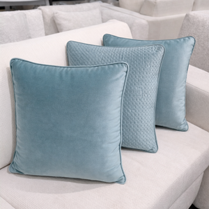 Celeste Celeste Turquoise Green & Mosaic Quilt Pillow Set of 3 Lifestyle Image from Living point