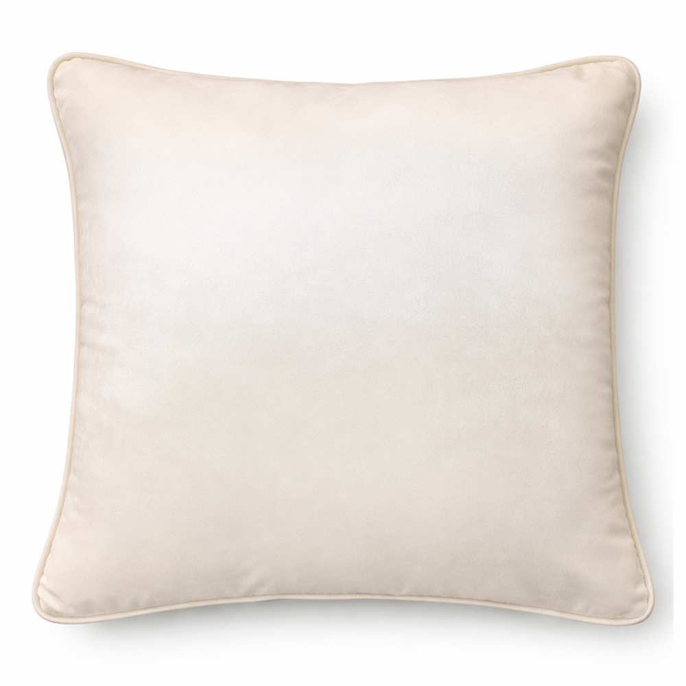 Champagne Plush Velvet Pillow from Living Point