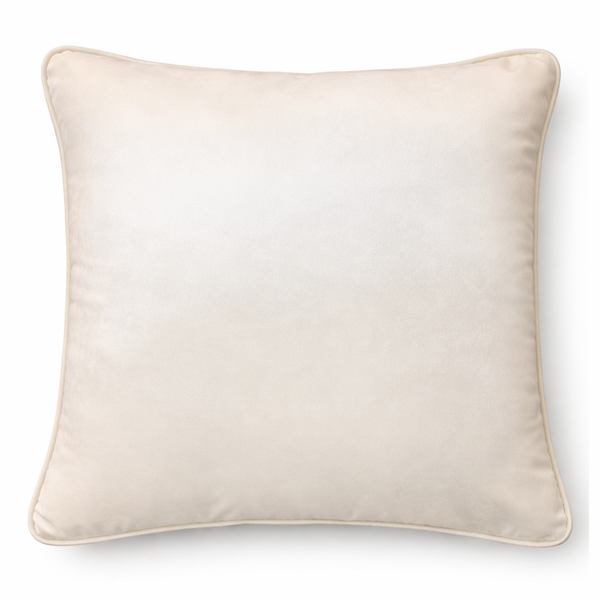Champagne Plush Velvet Pillow from Living Point