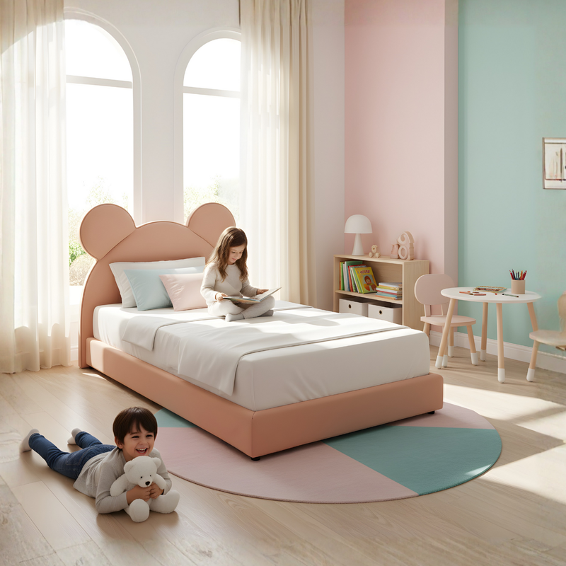 Chinchilla Bed – Kids Upholstered Bed Frame Lifestyle Image from Living point