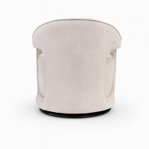 Chloe Swivel Chair Backside View from Living point