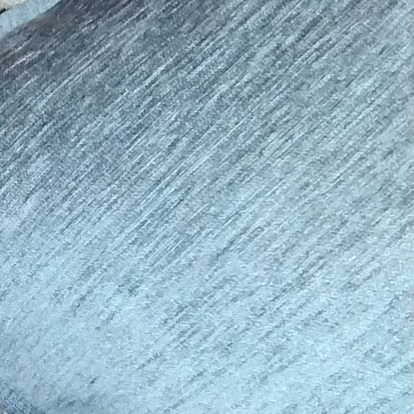 Cool Ash Chenille Pillow Close View from Living point