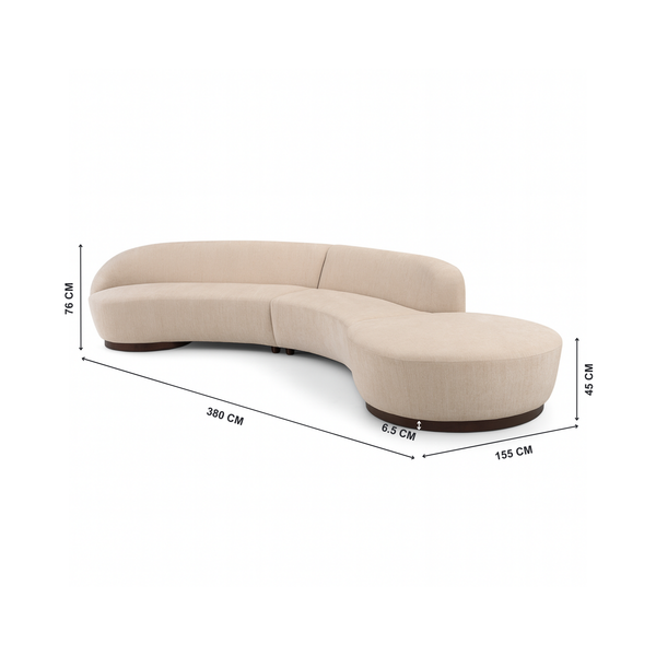 Cooper corner sofa with dimensions from Living point
