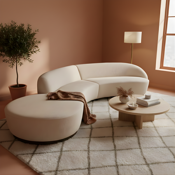 Cooper Curved Sofa Lifestyle Image from Living point