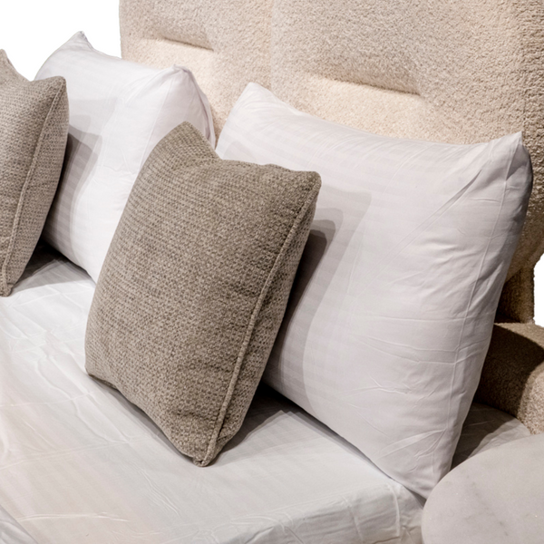 Cora Upholstered Bed close view 2 from Living point