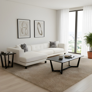 Cove Corner L Shape Sofa Lifestyle Image from Living point