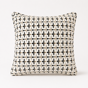 Cross Weave Printed Pillow from Living Point