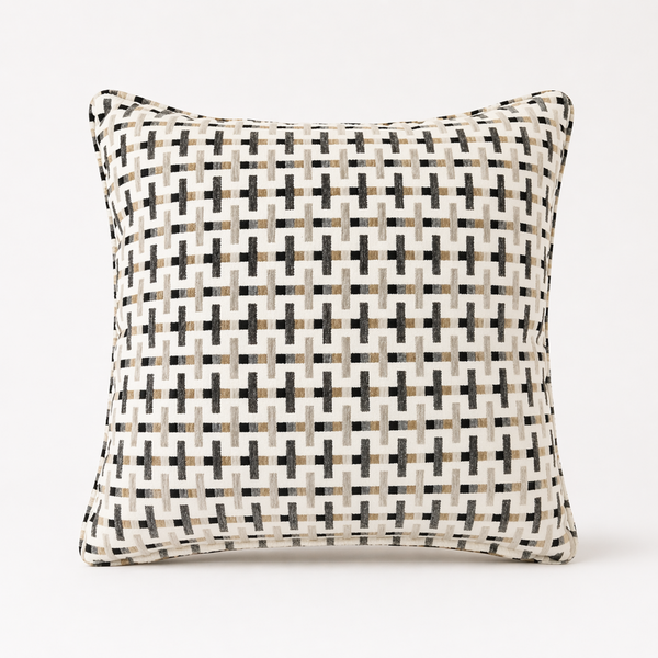 Cross Weave Printed Pillow from Living Point