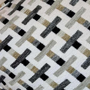 Cross Weave Printed Pillow Fabric Close View from Living point