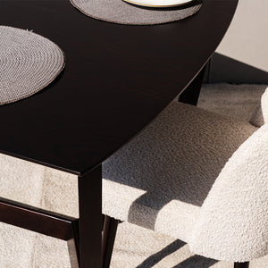 Dalton Wooden Dining Table Close View from Living point