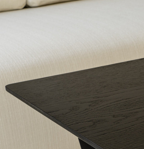 Dalton Wooden End Table Close View from Living point