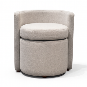 Delphi Grey Pouf from Living point