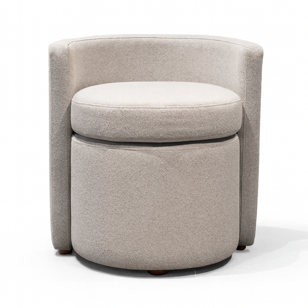 Delphi Grey Pouf from Living point