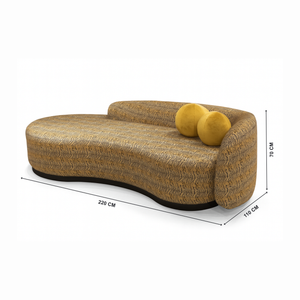 Dragon Chaise Lounge with dimensions from Living point