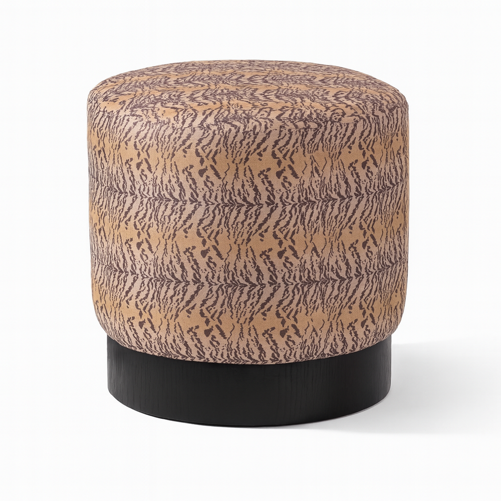 Dragon Cheetah Print Pouf Lifestyle Image from Living point