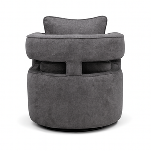 Emma Swivel Chair Backside View from Living point