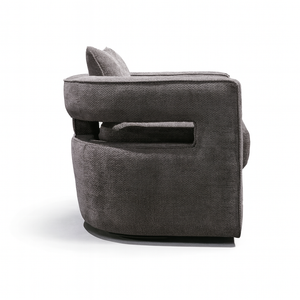 Emma Swivel Chair side View from Living point