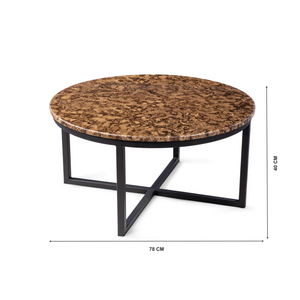 Enzo Marble Coffee Table with Dimensions from Living point